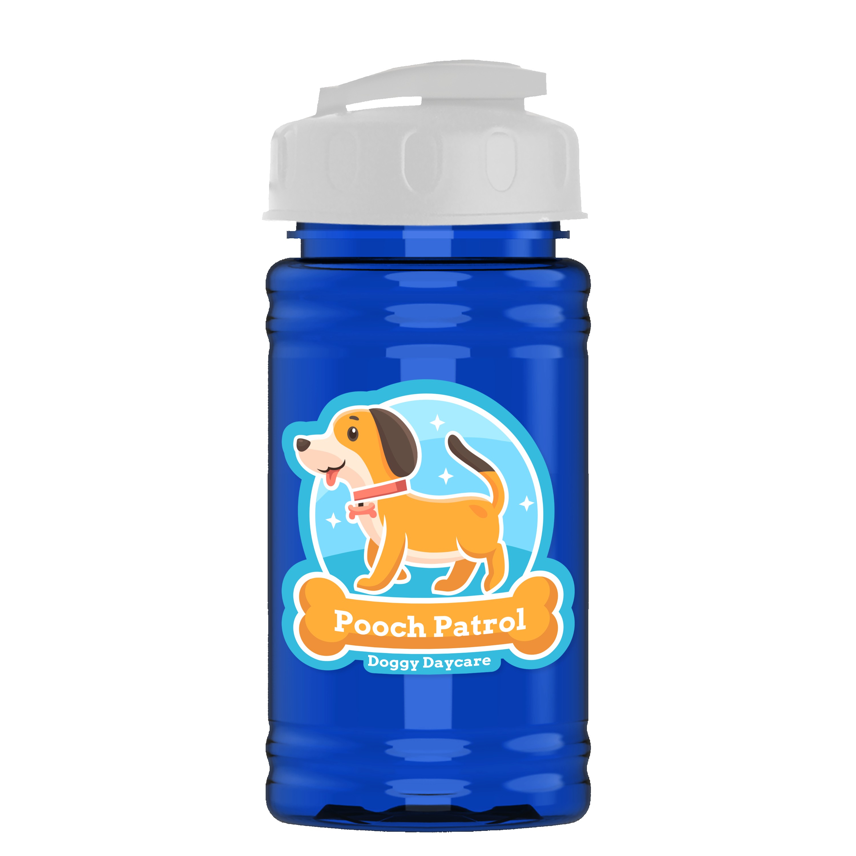 Garyline® Mini RPET Bottle with Flip-Top Lid - 16 oz. 2