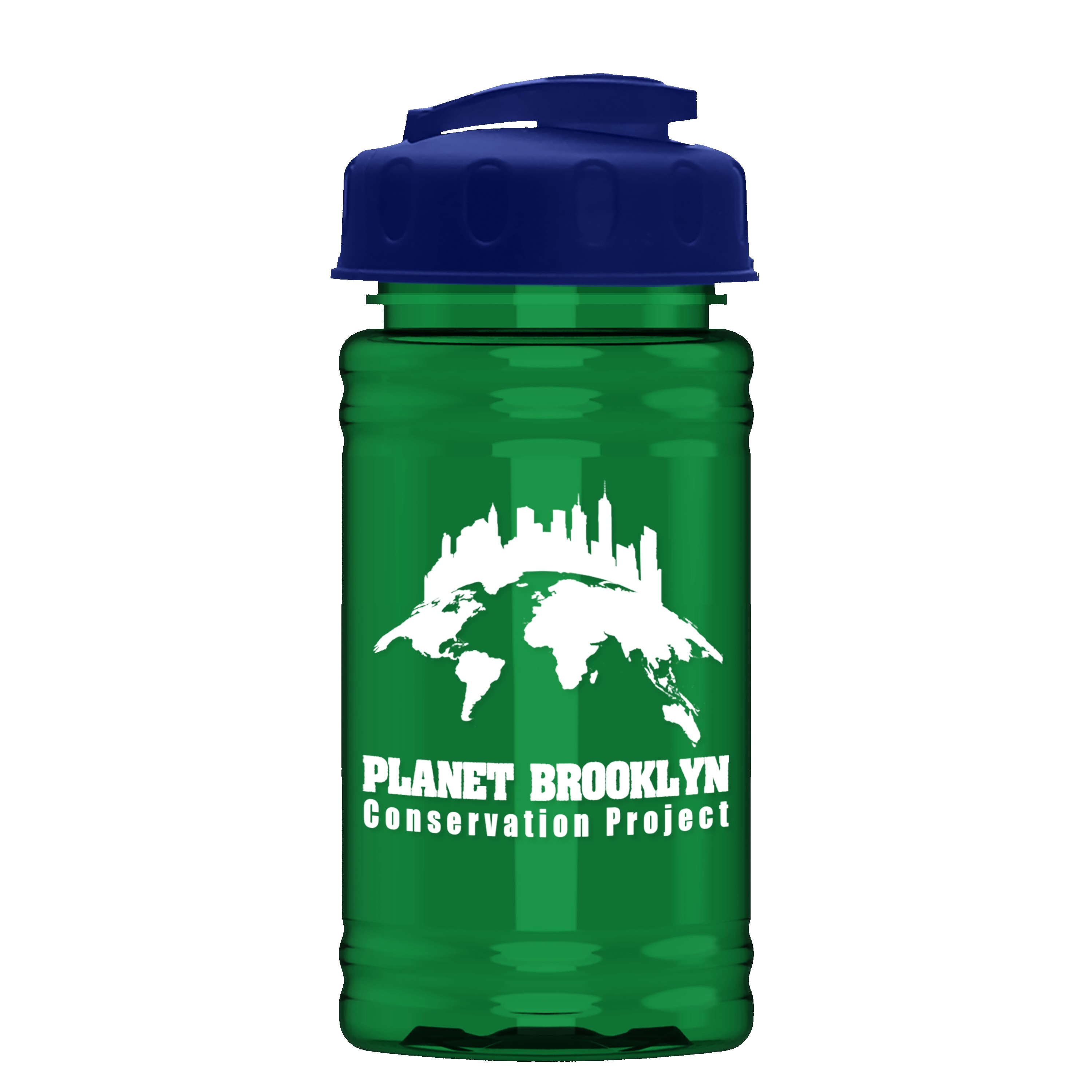 Garyline® Mini RPET Bottle with Flip-Top Lid - 16 oz. 2