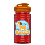 Garyline® Mini RPET Bottle with Flip-Top Lid - 16 oz. - RP16U_translucentred_bottle_translucentorange_lid_full.png Garyline® Mini RPET Bottle with Flip-Top Lid - 16 oz. - RP16U_translucentred_bottle_translucentorange_lid_full.png