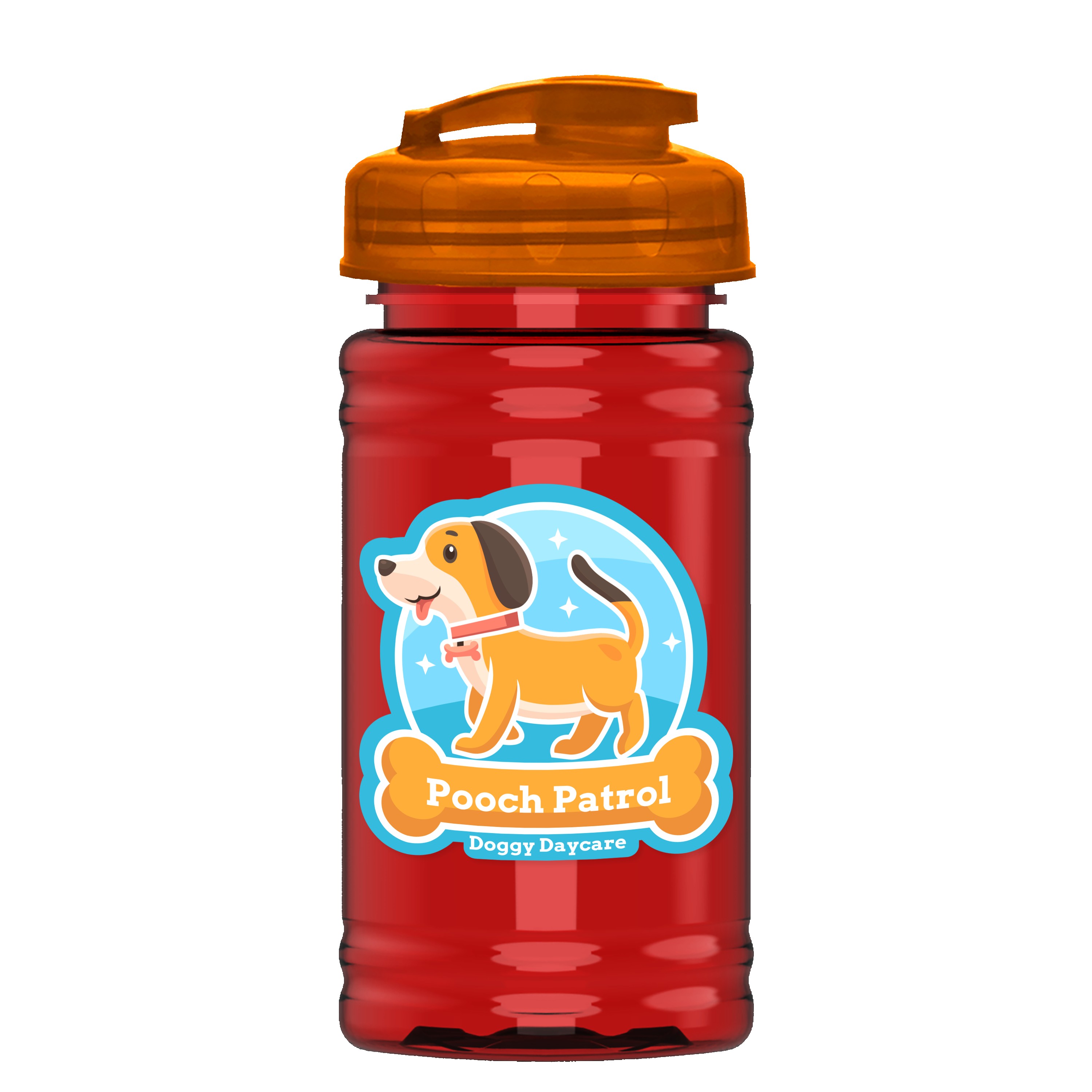 Garyline® Mini RPET Bottle with Flip-Top Lid - 16 oz. 2