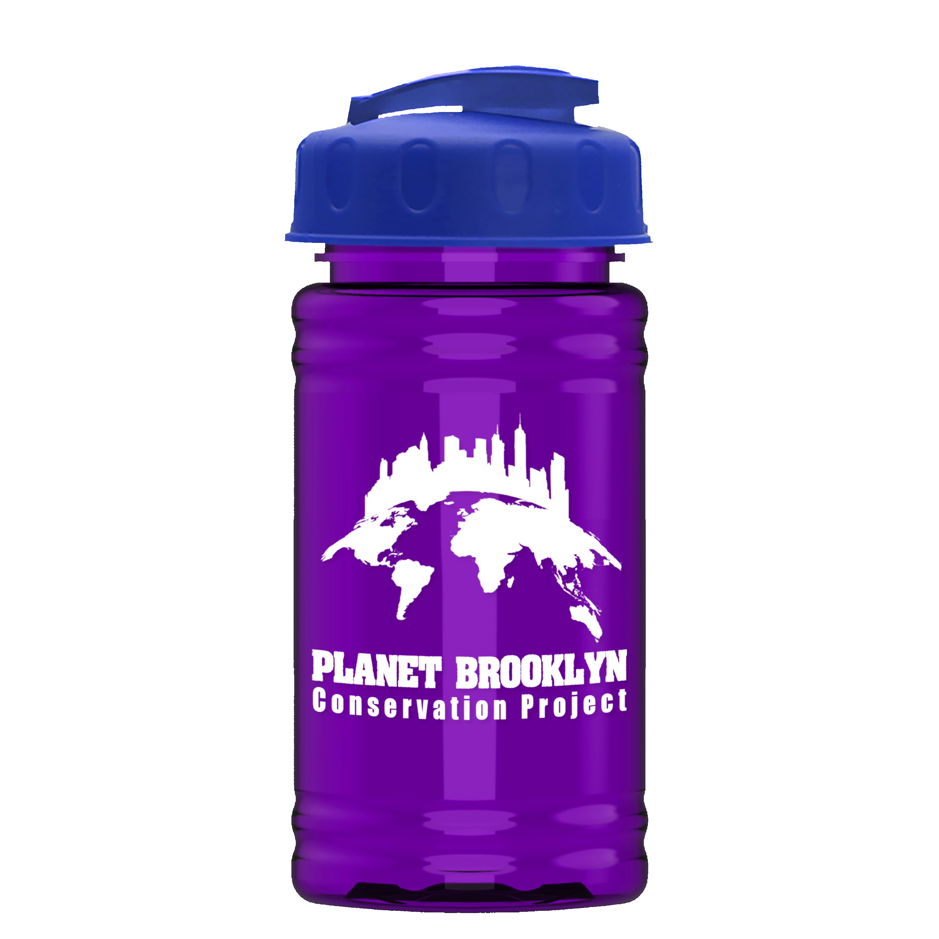Garyline® Mini RPET Bottle with Flip-Top Lid - 16 oz. 2