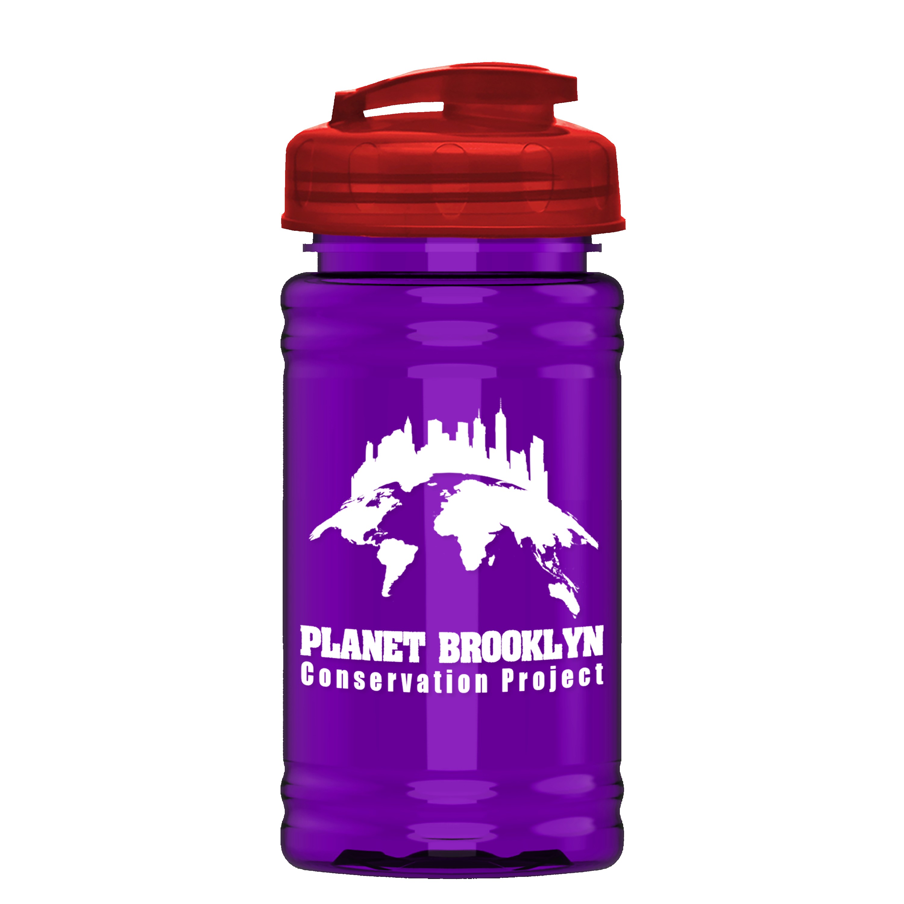 Garyline® Mini RPET Bottle with Flip-Top Lid - 16 oz. 2