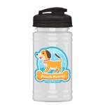Garyline® Mini RPET Bottle with Flip-Top Lid - 16 oz. - RP16U_white_bottle_smoke_lid_full.png Garyline® Mini RPET Bottle with Flip-Top Lid - 16 oz. - RP16U_white_bottle_smoke_lid_full.png