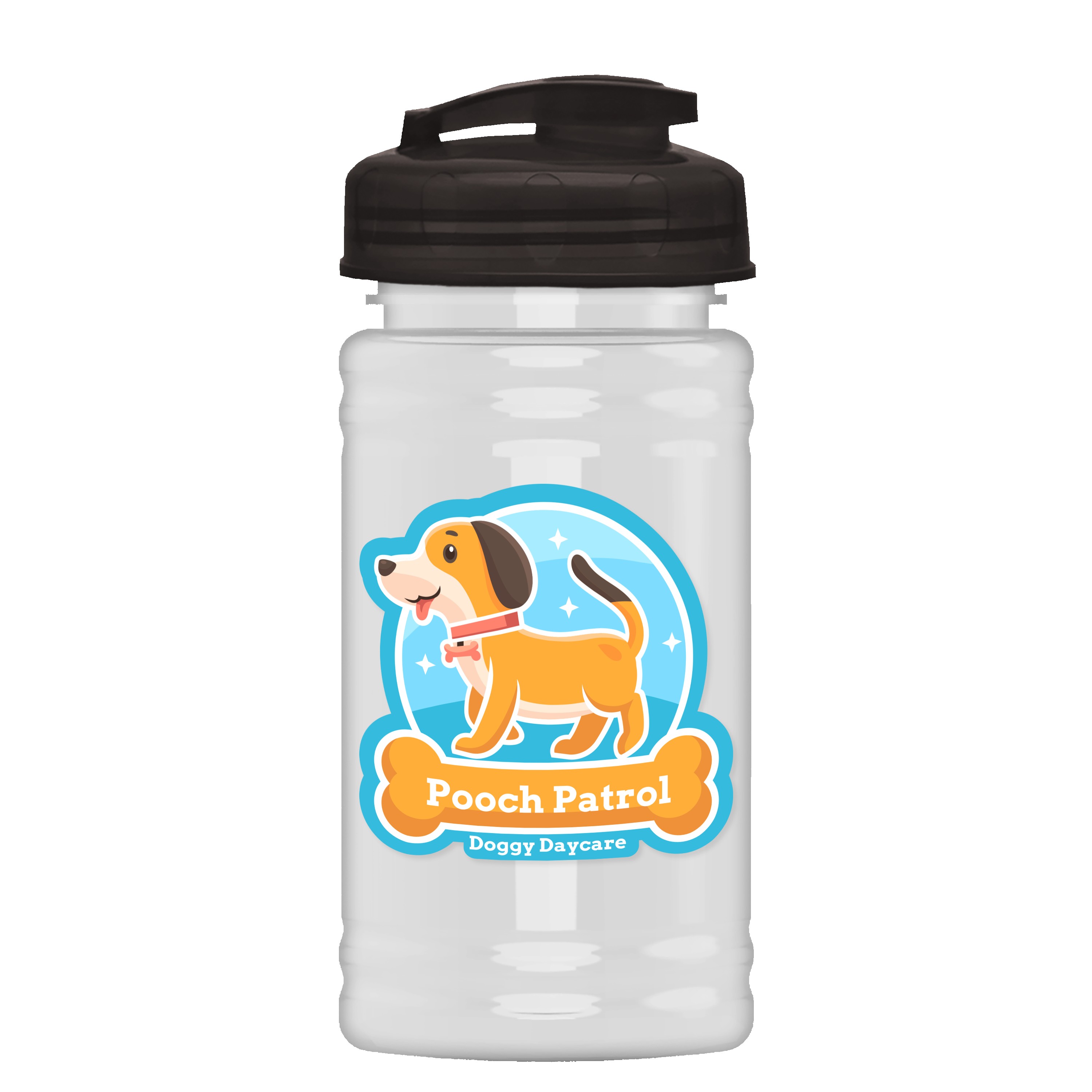 Garyline® Mini RPET Bottle with Flip-Top Lid - 16 oz. 2