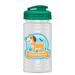 Garyline® Mini RPET Bottle with Flip-Top Lid - 16 oz. - RP16U_white_bottle_translucentteal_lid_full.png Garyline® Mini RPET Bottle with Flip-Top Lid - 16 oz. - RP16U_white_bottle_translucentteal_lid_full.png