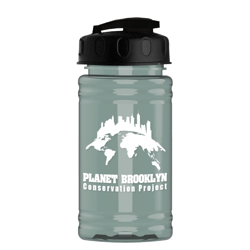 Garyline® Mini RPET Bottle with Flip-Top Lid - 16 oz. 2 Garyline® Mini RPET Bottle with Flip-Top Lid - 16 oz. 2