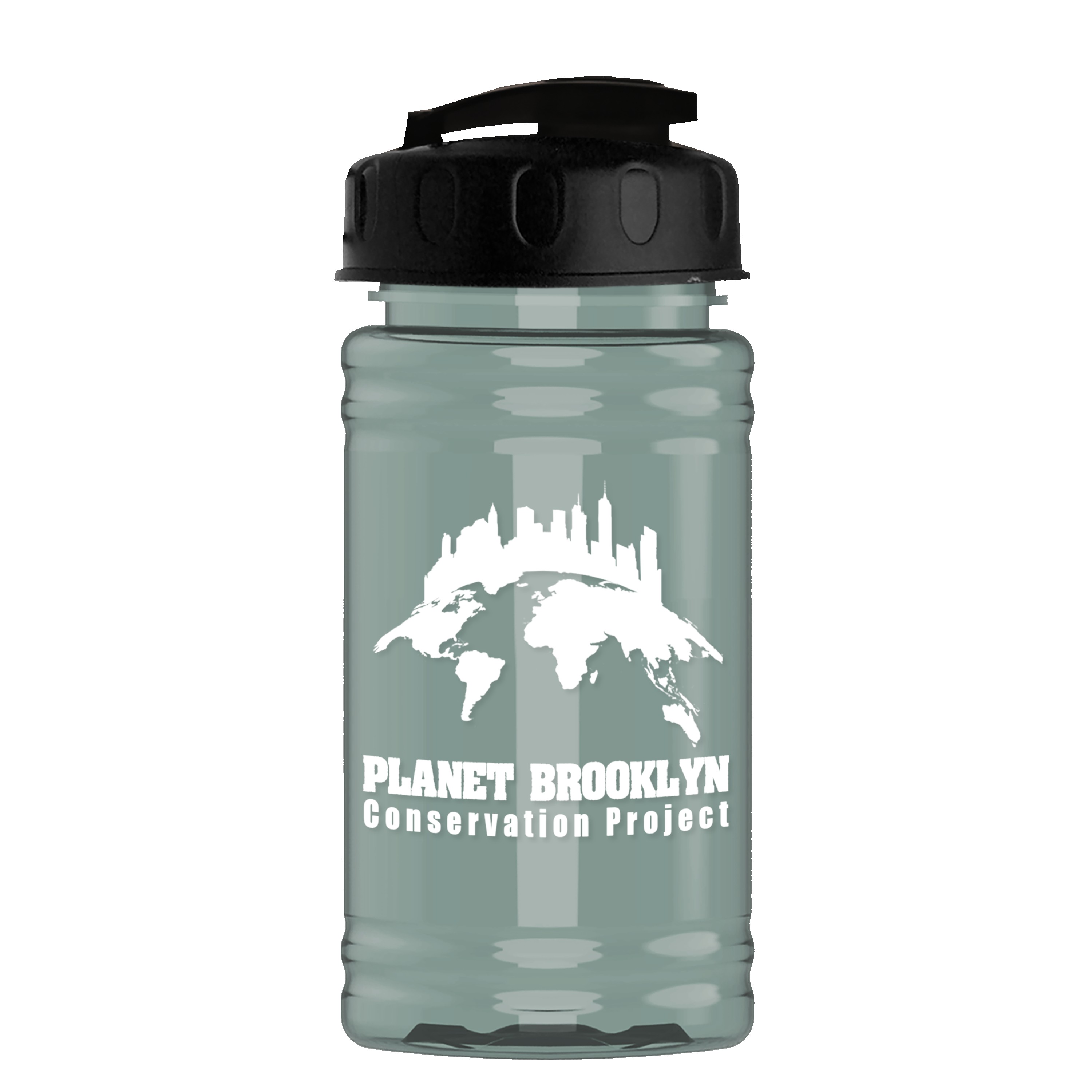 Garyline® Mini RPET Bottle with Flip-Top Lid - 16 oz. 2