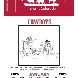 Press-N-Stick? Header Cowboy Calendar (12-Month) 1 Press-N-Stick? Header Cowboy Calendar (12-Month) 1
