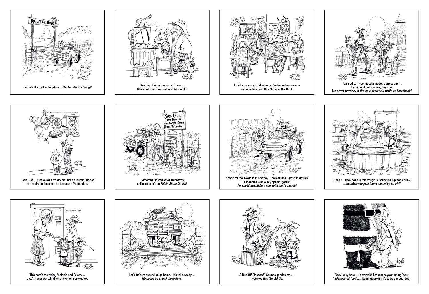 Triumph® Calendars Press-N-Stick Cowboy Calendar 2