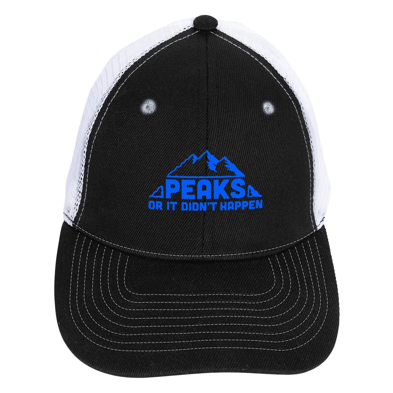 Mid-Profile Accent Mesh Snapback Cap 2