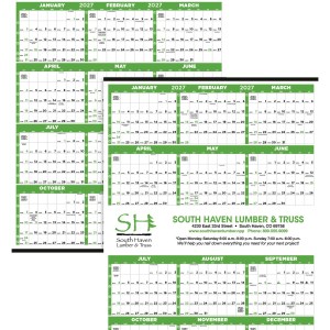 Triumph® Calendars Small Quantity Custom Span-A-Year Calendar 2 Triumph® Calendars Small Quantity Custom Span-A-Year Calendar 2