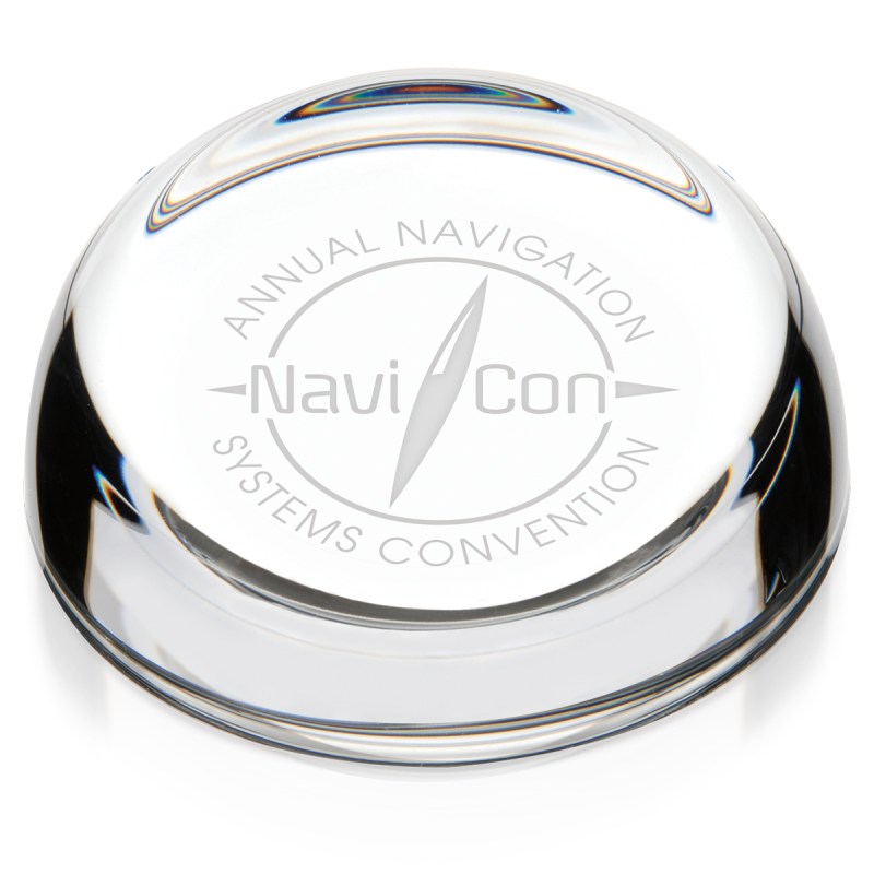 JAFFA® Clear Slant-Top Paperweight 2 JAFFA® Clear Slant-Top Paperweight 2