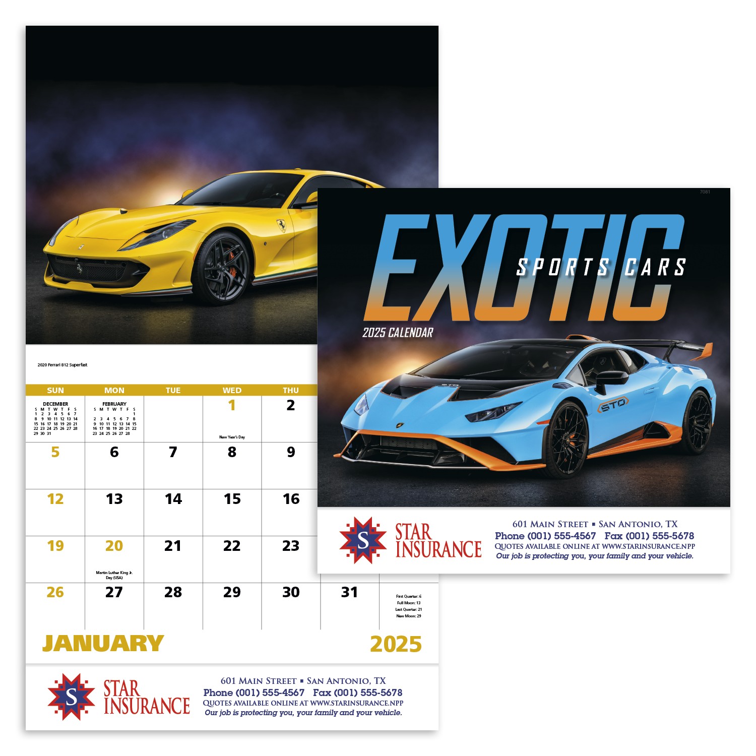 Good Value™ Exotic Sports Cars - Stapled Calendar 2