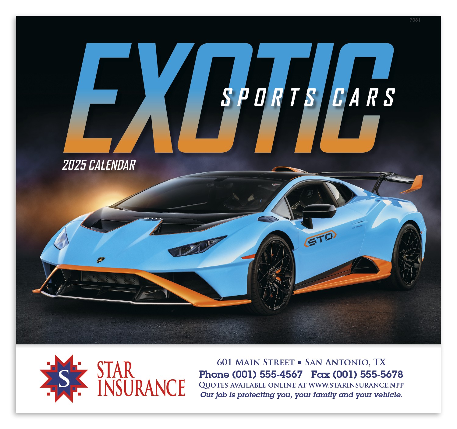 Good Value™ Exotic Sports Cars - Stapled Calendar 2