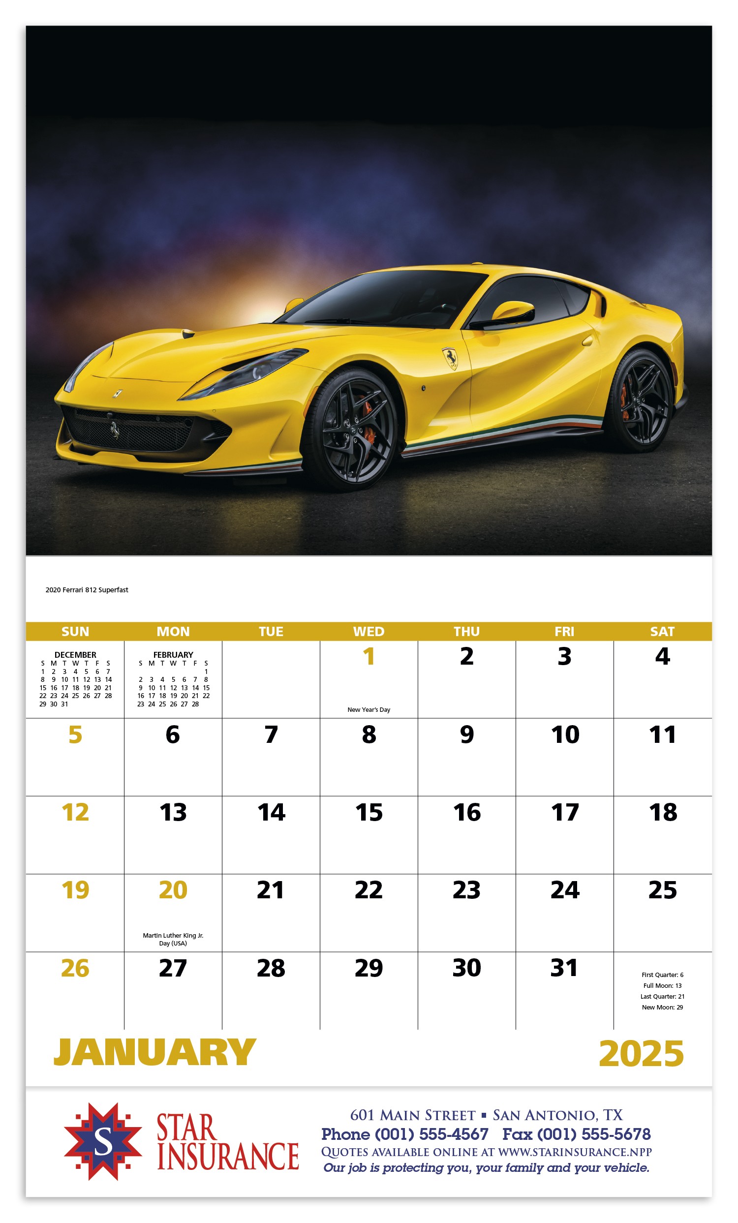 Good Value™ Exotic Sports Cars - Stapled Calendar 2