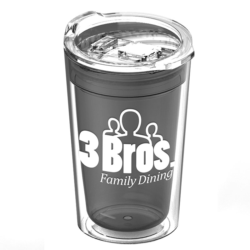14 Oz. Sentinel Transparent Tumbler w/Slide Lid 1