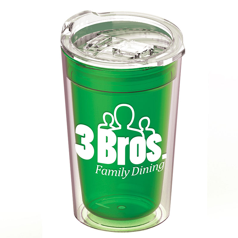 14 Oz. Sentinel Transparent Tumbler w/Slide Lid 1