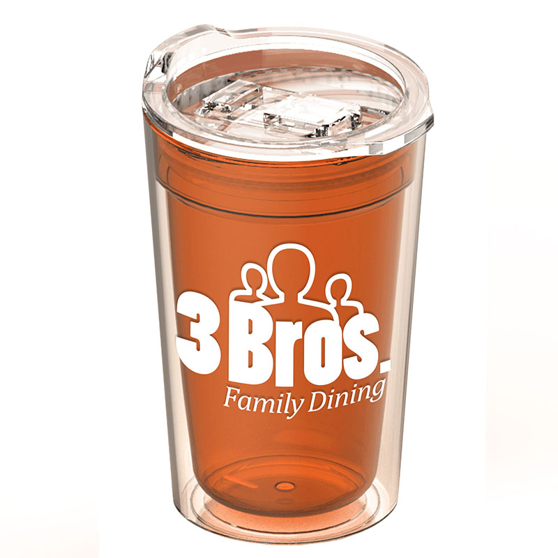 14 Oz. Sentinel Transparent Tumbler w/Slide Lid 1