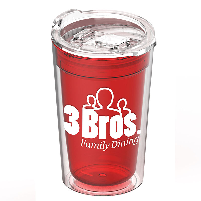 14 Oz. Sentinel Transparent Tumbler w/Slide Lid 1