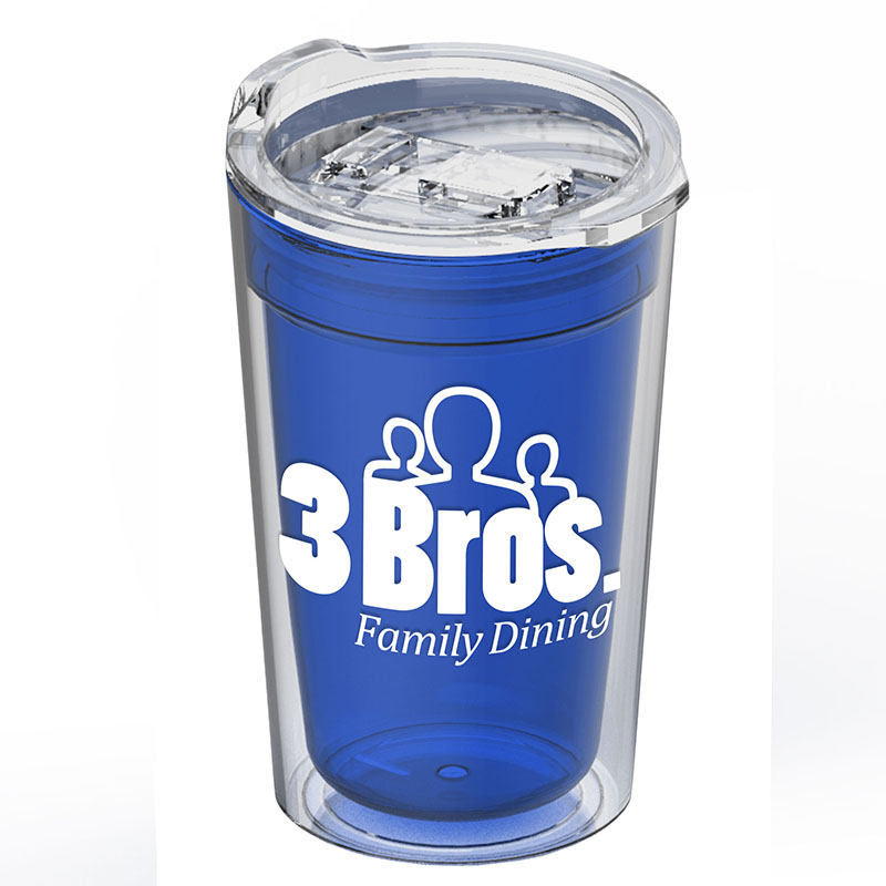 14 Oz. Sentinel Transparent Tumbler w/Slide Lid 1