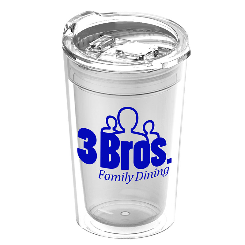 14 Oz. Sentinel Transparent Tumbler w/Slide Lid 1