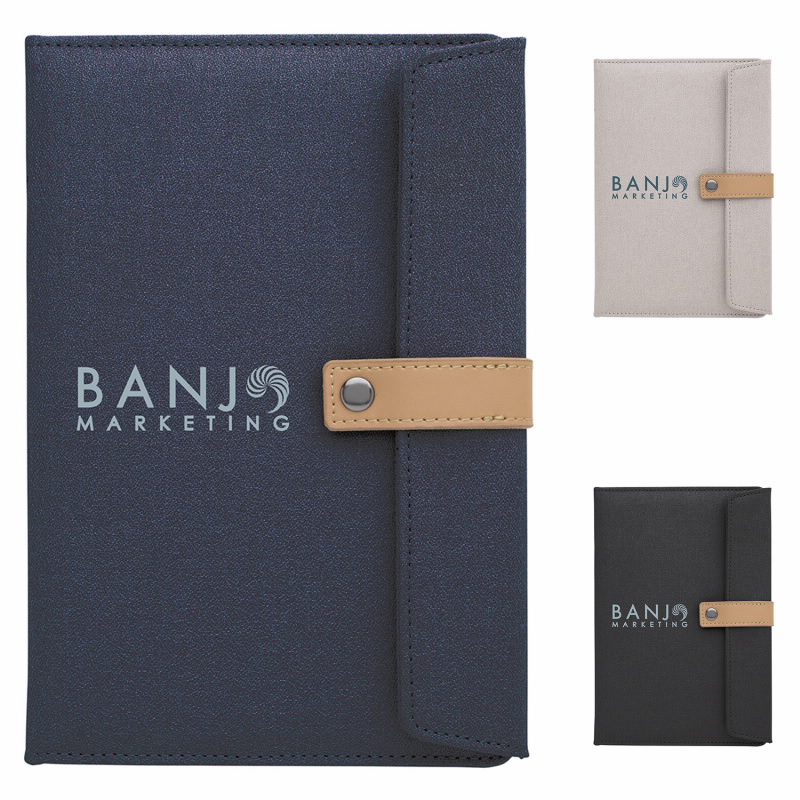 Good Value™ Two-Tone Journal with Leather Closure 2