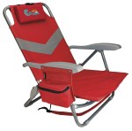 Koozie® Clearwater Beach Backpack Chair - 26181 red product image Koozie® Clearwater Beach Backpack Chair - 26181 red product image