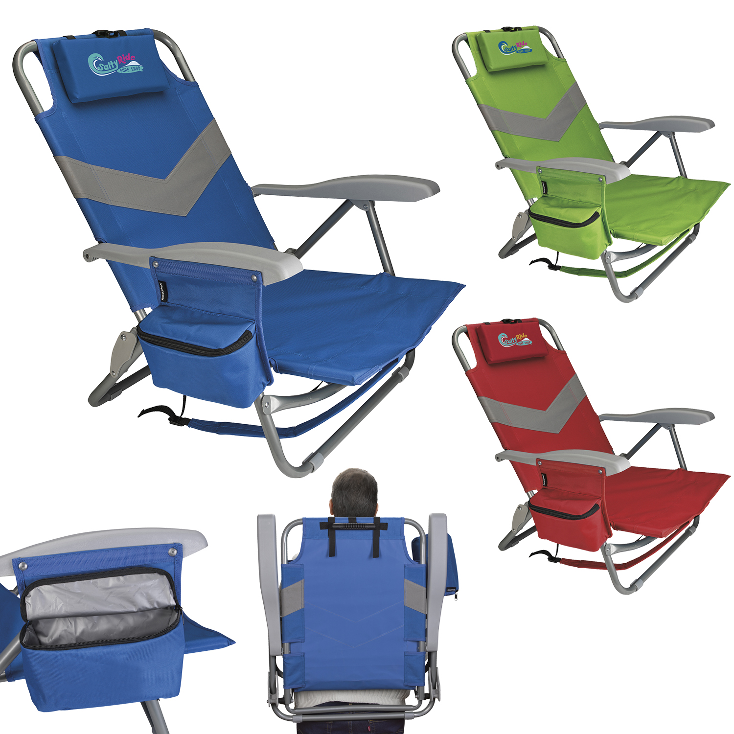 Koozie® Clearwater Beach Backpack Chair 2