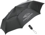 Shed Rain™ Windjammer® 42" Vented Auto-Open Compact Umbrella - 2258A black-white open image Shed Rain™ Windjammer® 42" Vented Auto-Open Compact Umbrella - 2258A black-white open image