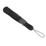 Shed Rain™ Windjammer® 42" Vented Auto-Open Compact Umbrella - 2258A black-white closed with sleeve image Shed Rain™ Windjammer® 42" Vented Auto-Open Compact Umbrella - 2258A black-white closed with sleeve image