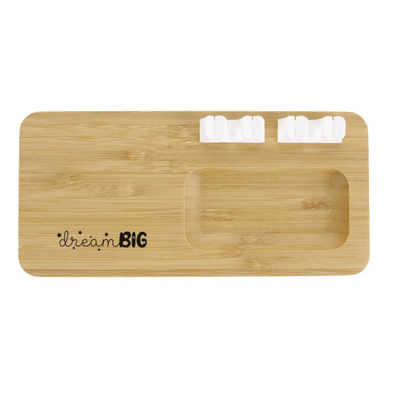 Bamboo 10W Wireless Charging Pad with Cable Organizer 2 Bamboo 10W Wireless Charging Pad with Cable Organizer 2