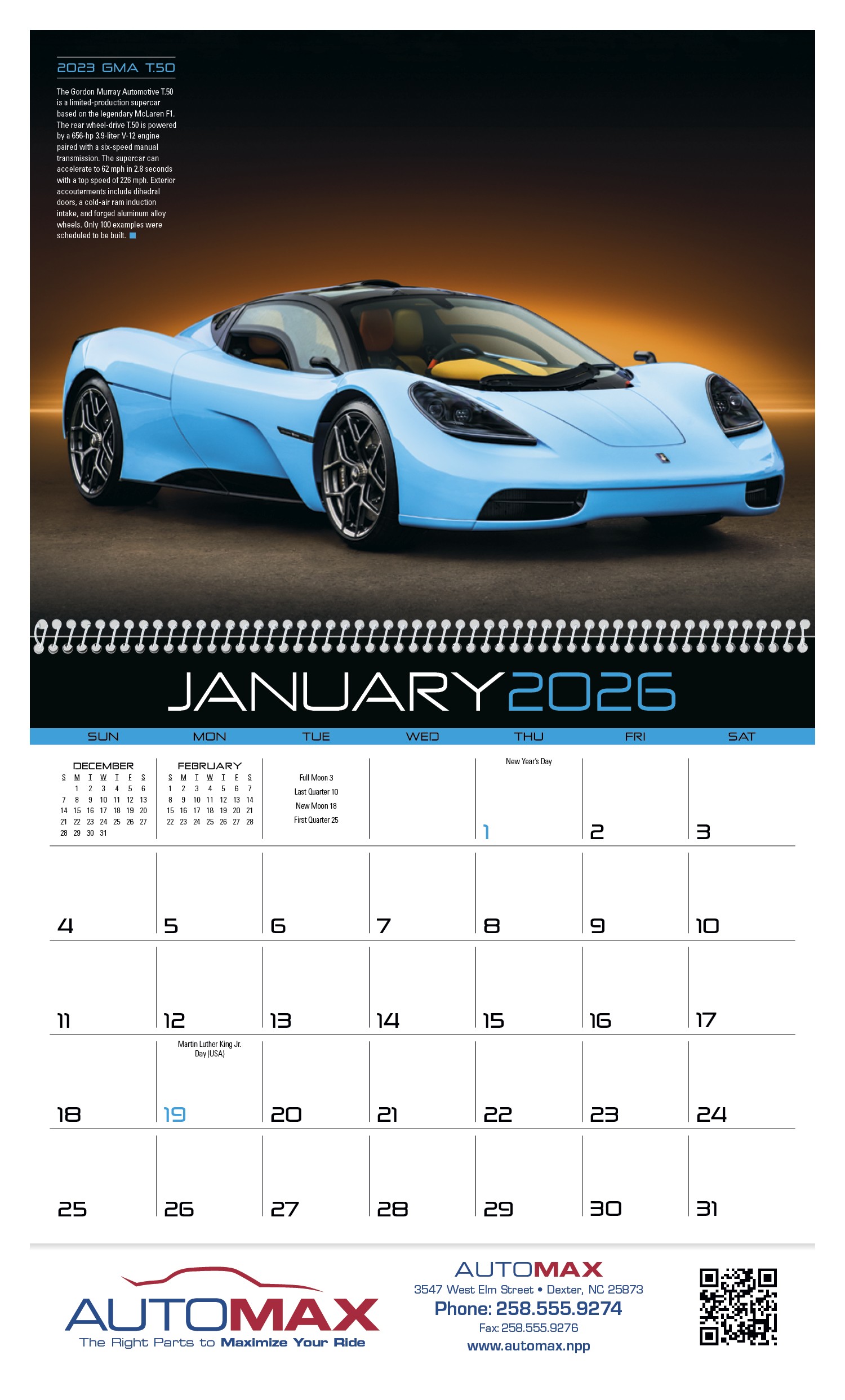 Triumph® Calendars Exotic Cars Calendar 2