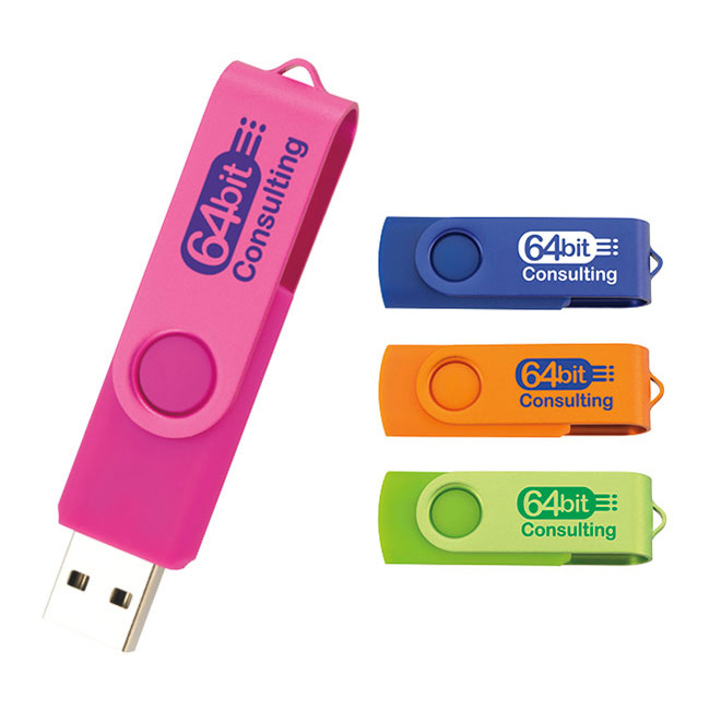 Universal Source® 2 GB Two Tone Folding USB 2.0 Flash Drive 2