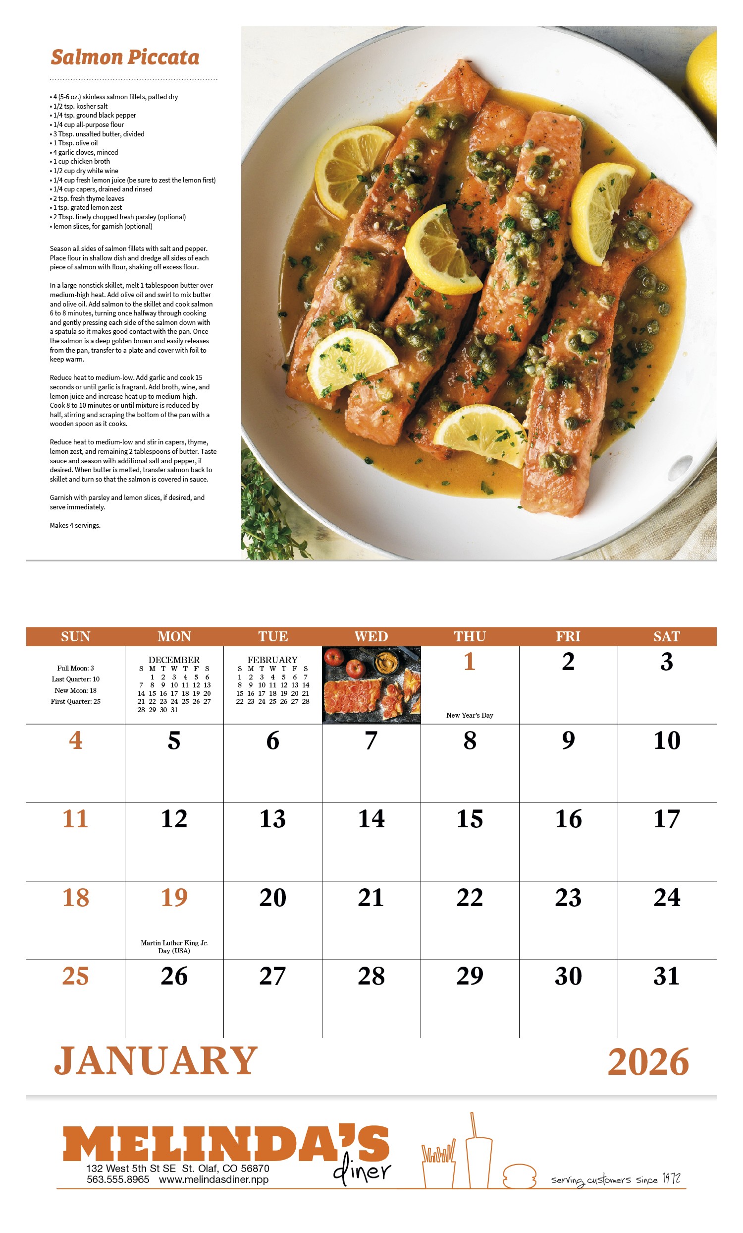 Good Value™ Delicious Dining - Stapled Calendar 2