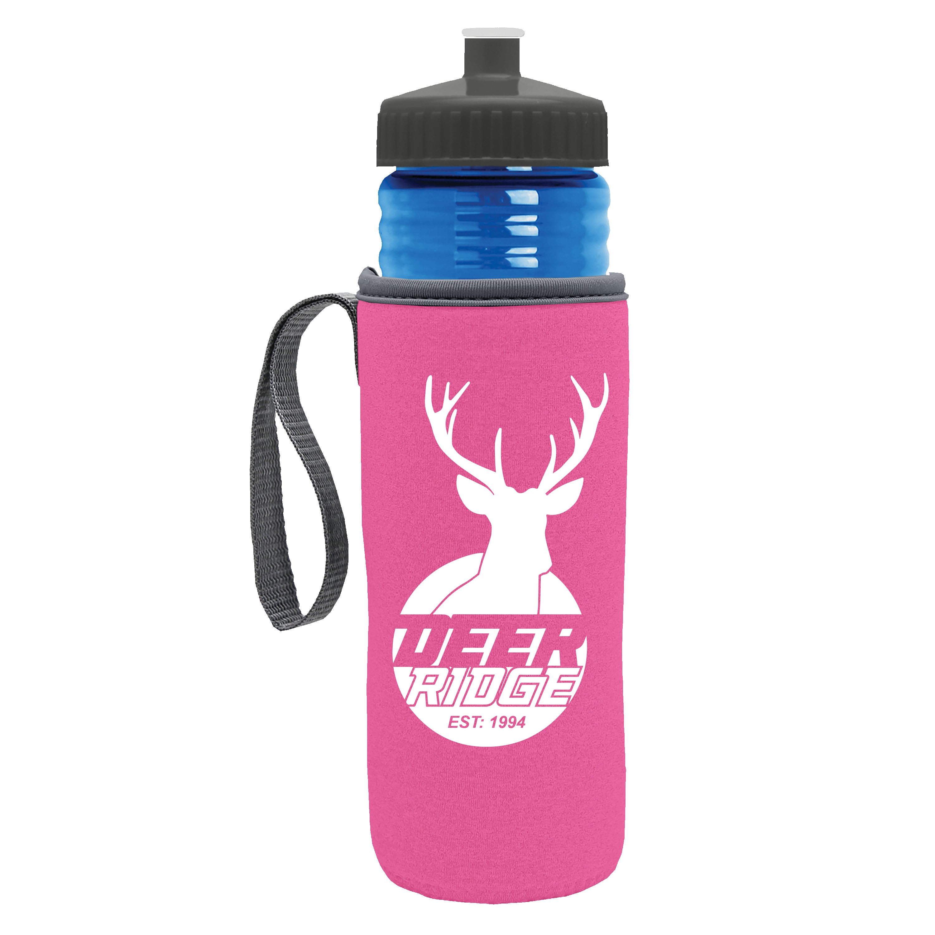 Garyline® Lifeguard Bottle with Push-Pull Lid and Insulated Caddy - 24 oz. 2