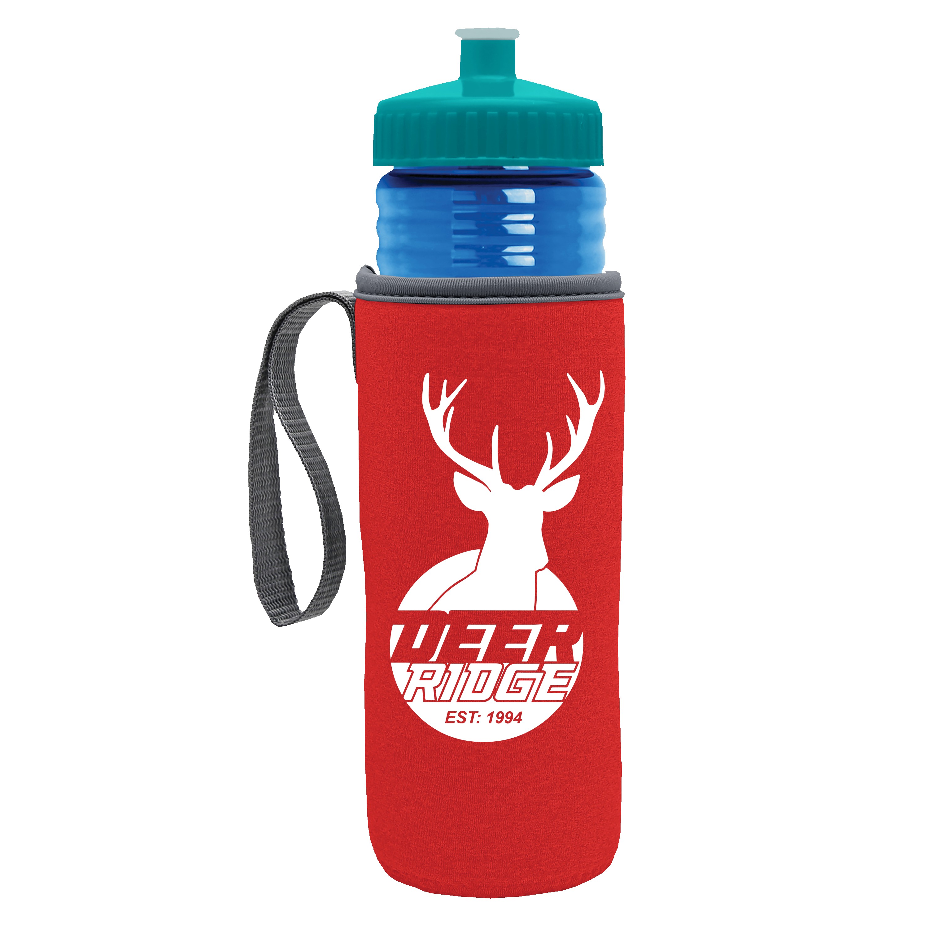 Garyline® Lifeguard Bottle with Push-Pull Lid and Insulated Caddy - 24 oz. 2