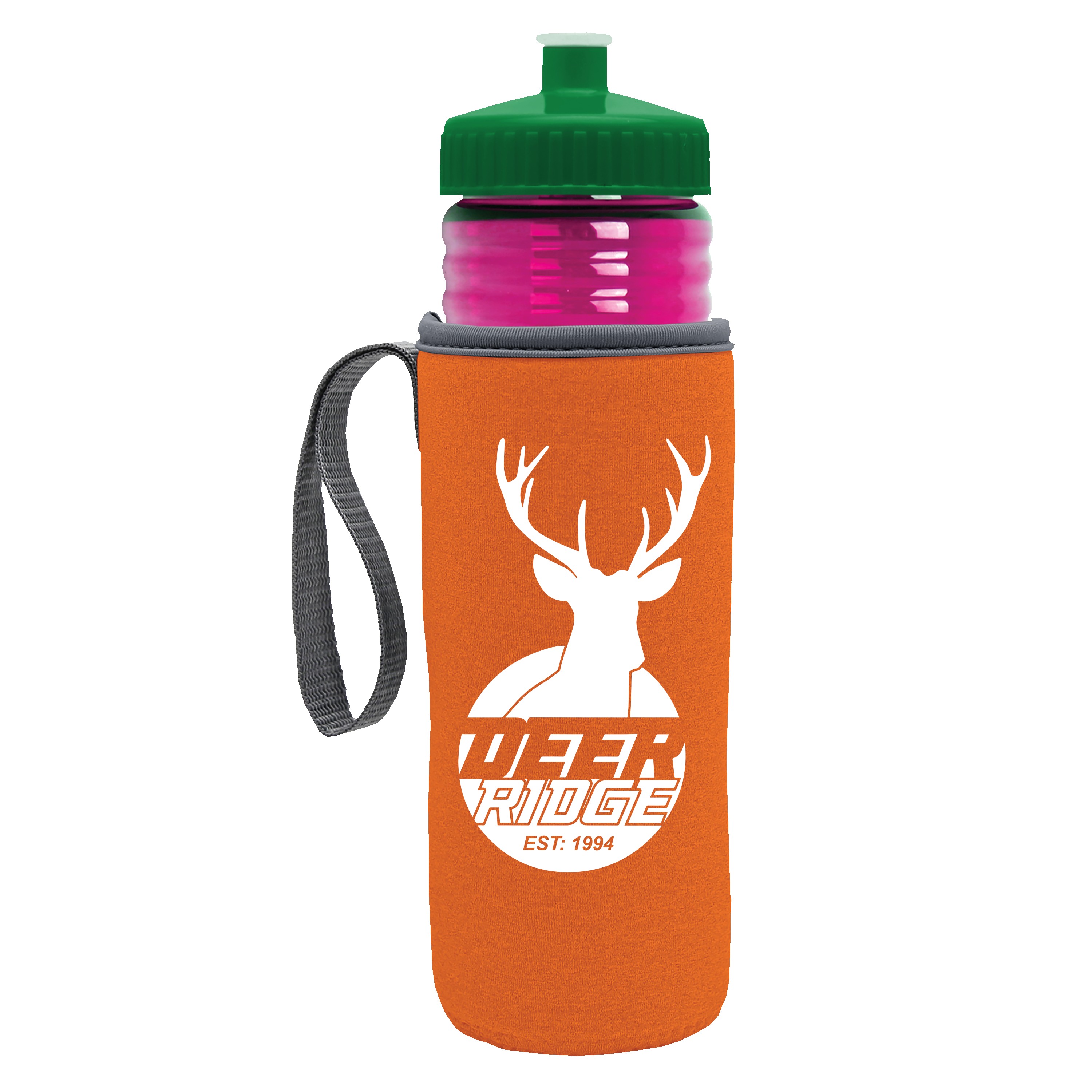 Garyline® Lifeguard Bottle with Push-Pull Lid and Insulated Caddy - 24 oz. 2