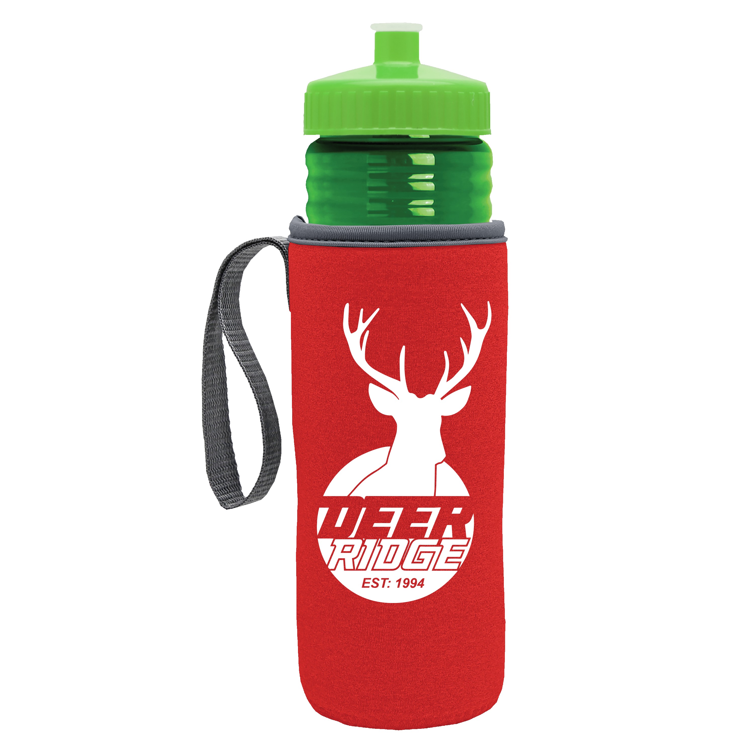 Garyline® Lifeguard Bottle with Push-Pull Lid and Insulated Caddy - 24 oz. 2