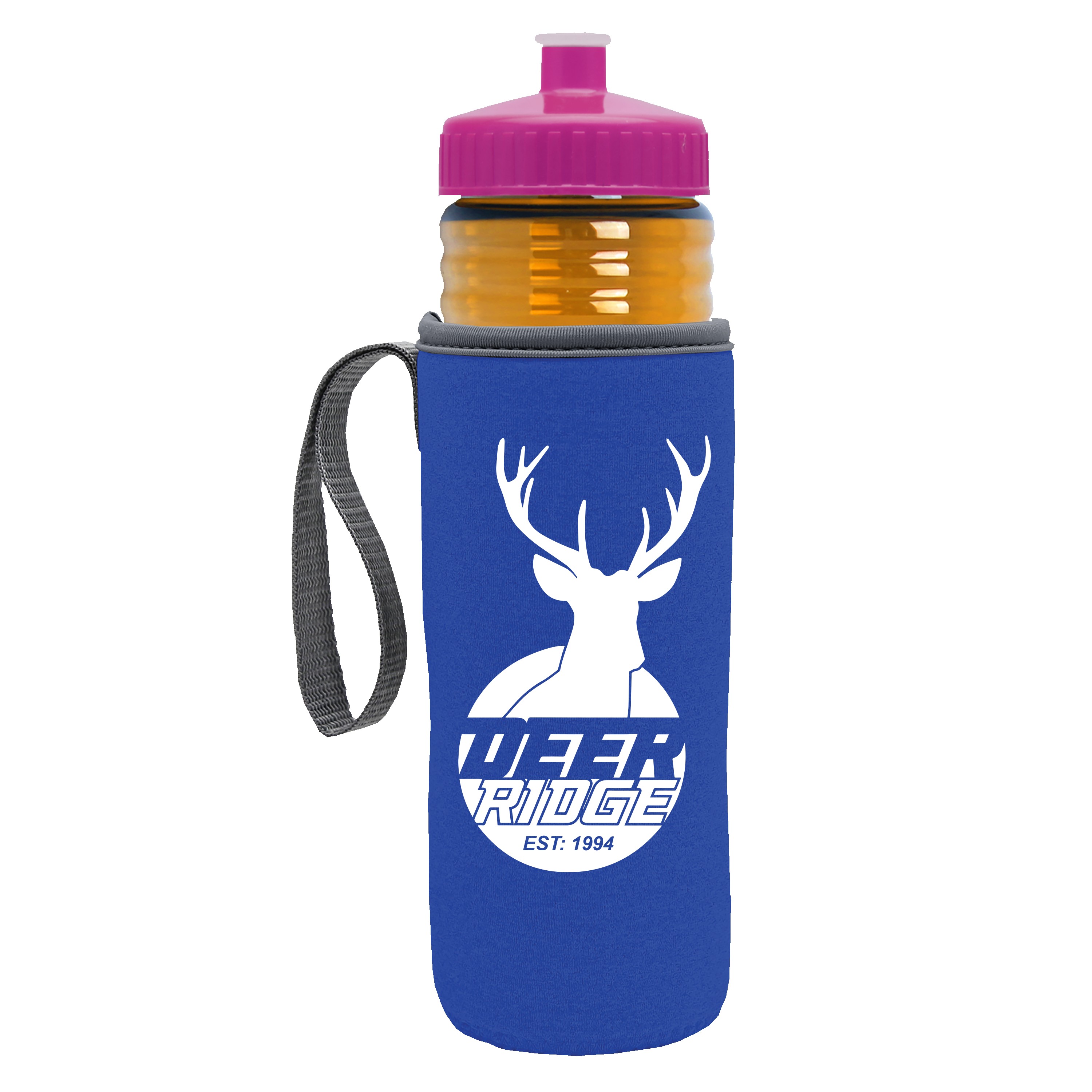 Garyline® Lifeguard Bottle with Push-Pull Lid and Insulated Caddy - 24 oz. 2