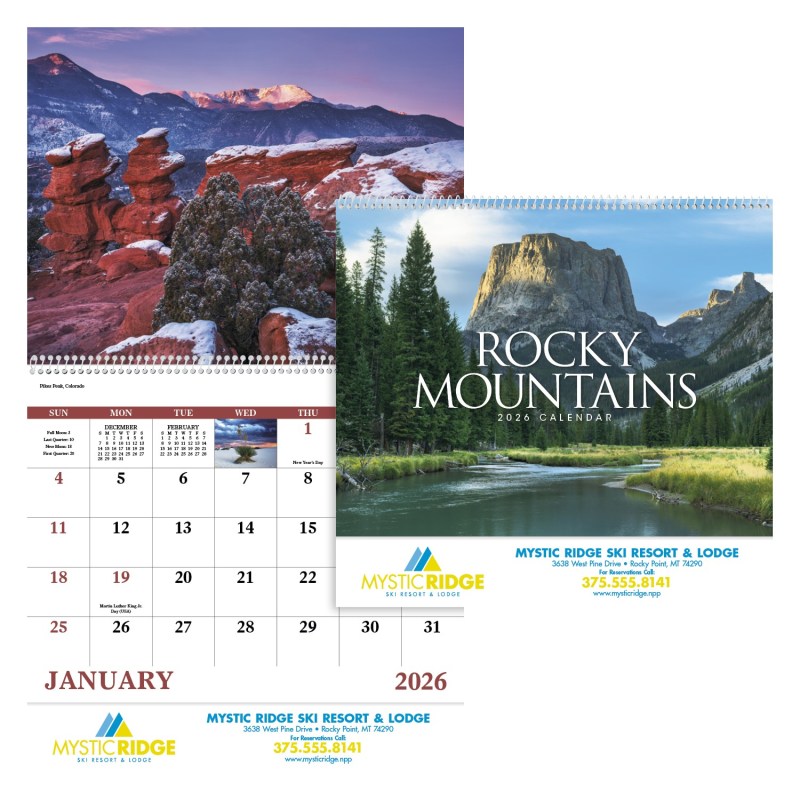 Good Value™ Rocky Mountains - Spiral Calendar 2 Good Value™ Rocky Mountains - Spiral Calendar 2