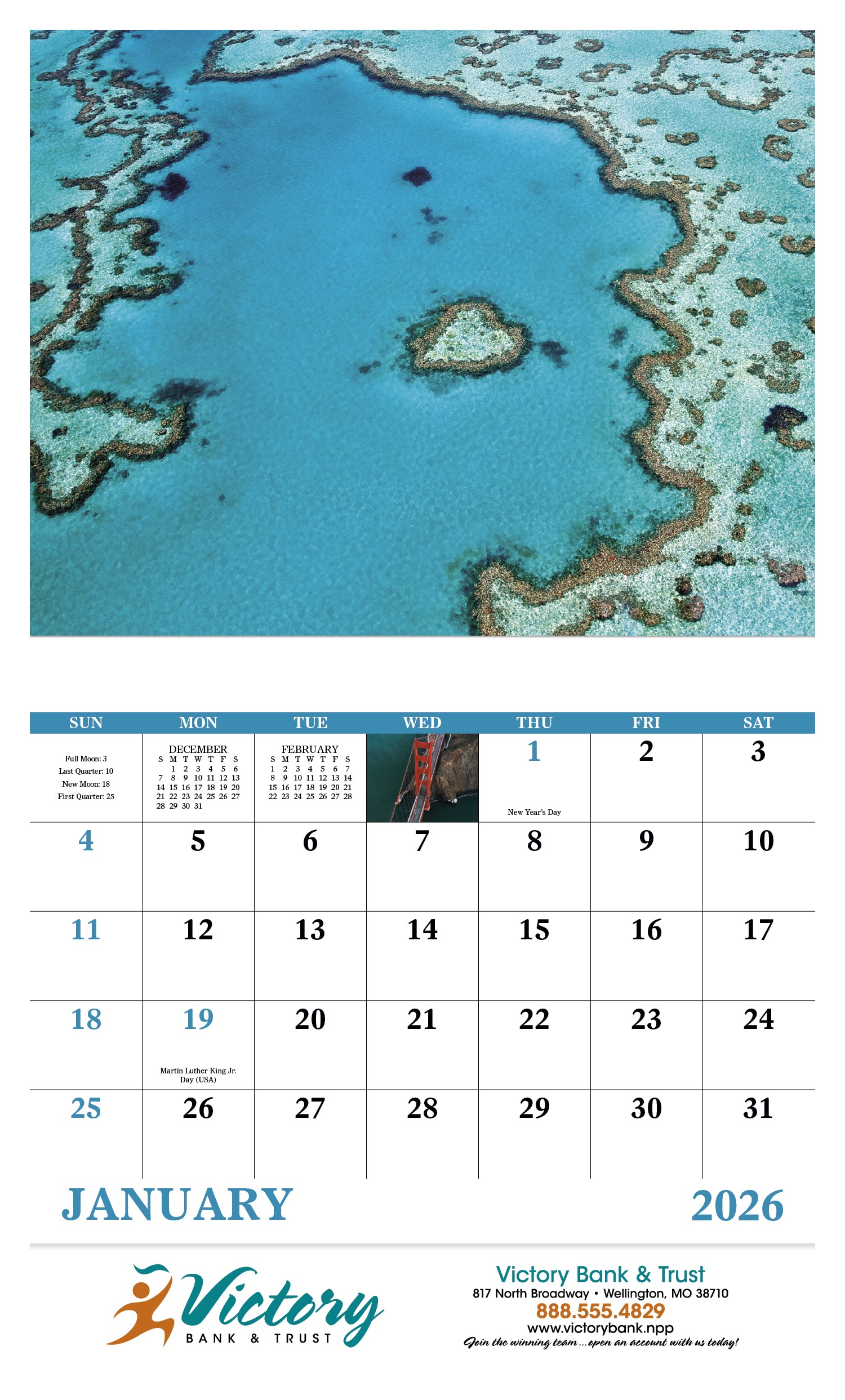 Good Value™ View from Above - Stapled Calendar 2