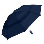 Shed Rain™ Windjammer® 58" Vented Auto-Open Jumbo Compact Umbrella - 2010 navy-white closed image Shed Rain™ Windjammer® 58" Vented Auto-Open Jumbo Compact Umbrella - 2010 navy-white closed image