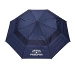 Shed Rain™ Windjammer® 58" Vented Auto-Open Jumbo Compact Umbrella - 2010 navy open image Shed Rain™ Windjammer® 58" Vented Auto-Open Jumbo Compact Umbrella - 2010 navy open image