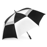 Shed Rain™ Windjammer® 58" Vented Auto-Open Golf Umbrella - Black/White Shed Rain™ Windjammer® 58" Vented Auto-Open Golf Umbrella - Black/White