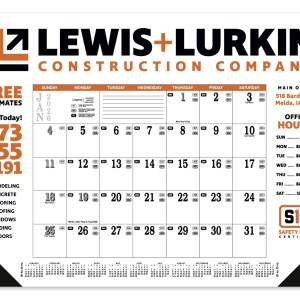 Skinner & Kennedy® Contractor's Desk Pad Calendar 2 Skinner & Kennedy® Contractor's Desk Pad Calendar 2