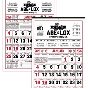 Skinner & Kennedy™ 8-Sheet Almanac Calendar 2 Skinner & Kennedy™ 8-Sheet Almanac Calendar 2
