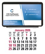 Triumph® Calendars Press-N-Stick Business Card Holder (No Imprint) With Calendar Pad 2 Triumph® Calendars Press-N-Stick Business Card Holder (No Imprint) With Calendar Pad 2