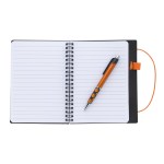 Good Value™ Festival Notebook With Pen - VBUS024 Orange open Good Value™ Festival Notebook With Pen - VBUS024 Orange open
