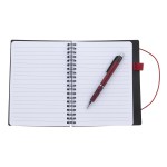 Good Value™ Festival Notebook With Pen - VBUS024 Red open Good Value™ Festival Notebook With Pen - VBUS024 Red open
