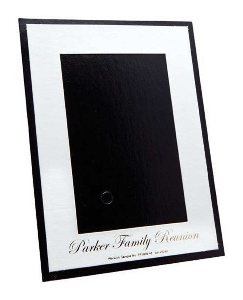 White on Black Photo Frame (5"x7") 1 White on Black Photo Frame (5"x7") 1